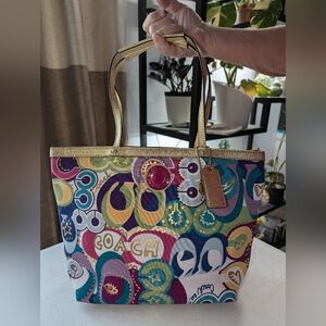 Coach printed purse